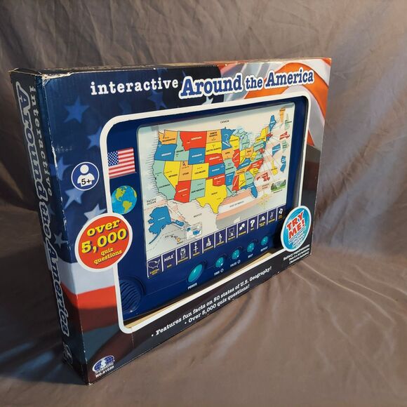 Scientific Toy AROUND THE UNITED STATES INTERACTIVE QUIZ PAD 5000+ Question GAME - Picture 4 of 11